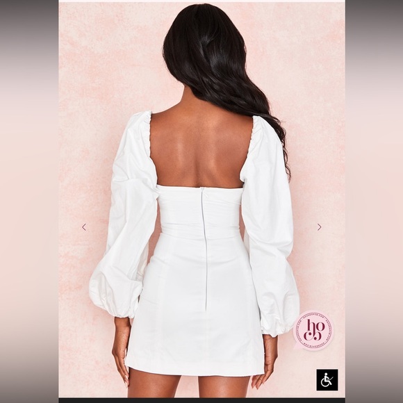 10. House of CB White Long Sleeve Dress - Picture 4 of 8